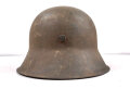 Heer, Stahlhelm Modell 1942. Originallack, zusammengehöriges Stück, ungereinigt