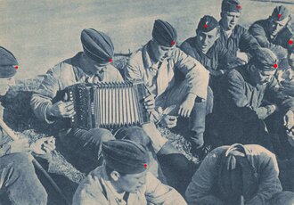 Ansichtskarte Luftwaffe "Was spielen und singen Sie? Natürlich Erika... " - Der Adler die große Luftwaffen-Illustrierte