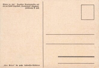 Ansichtskarte Luftwaffe "Mitten im Ziel ! " -...