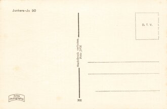 Ansichtskarte Luftwaffe "Junkers-Ju 90"