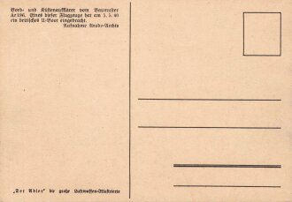 Ansichtskarte Luftwaffe "Bord- und Küstenaufklärer vom Baumuster Ar196" - Der Adler die große Luftwaffen-Illustrierte