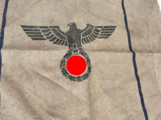 Großer Sack für Heeresverpflegung der Wehrmacht datiert 1938, gebrauchtes Stück