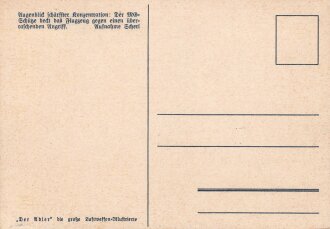 Ansichtskarte Luftwaffe "Augenblick schärffter Konzentration: Der MG Schütze" - Der Adler die große Luftwaffen-Illustrierte