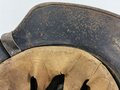 Stahlhelm Luftschutz. Originallack, ungereinigtes Stück, entnazifiziert