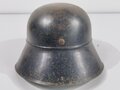 Stahlhelm Luftschutz. Originallack, ungereinigtes Stück, entnazifiziert