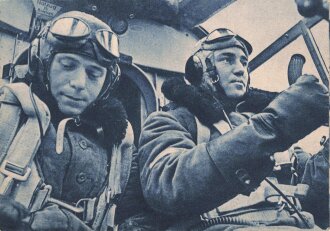 Ansichtskarte Luftwaffe "Beobachter und Flugzeugführer" - Der Adler die große Luftwaffen-Illustrierte