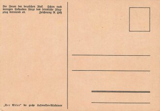 Ansichtskarte Luftwaffe "Im Feuer der deutschen Flak" - Der Adler die große Luftwaffen-Illustrierte