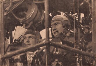 Ansichtskarte Luftwaffe "Flugzeugführer und Beobachter eines Junkers Ju 88" - Der Adler die große Luftwaffen-Illustrierte