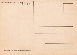 Ansichtskarte Luftwaffe "Flakartillerist mit Kopfhörer und Kehlkopfmikrophon" - Der Adler die große Luftwaffen-Illustrierte
