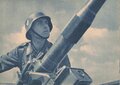 Ansichtskarte Luftwaffe "Flaksoldat abwehrbereit!" - Der Adler die große Luftwaffen-Illustrierte