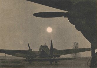 Ansichtskarte Luftwaffe "Start zum Nachtflug an der Kanalküste" - Der Adler die große Luftwaffen-Illustrierte