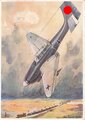 Ansichtskarte Luftwaffe "Wehrmachts-Postkarte Serie 2 Bild ": Sturzbomber-Angriff auf Panzerzug" gelaufen 1940