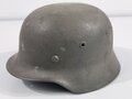 Heer, Stahlhelm Modell 1940. Originallack leicht rauh, Ring und Nieten original verbaut. EF66