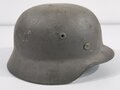 Heer, Stahlhelm Modell 1940. Originallack leicht rauh, Ring und Nieten original verbaut. EF66