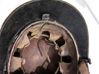 Feuerwehrhelm Elektrowehr, seltenes Stück, Nähte lösen sich zum Teil,  ungereinigt