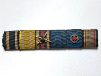 6er Bandspange eines Soldaten aus dem 1. Weltkrieg, mit...