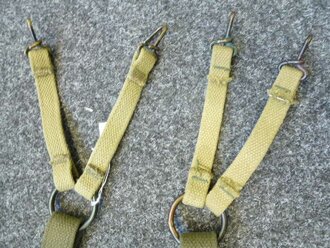 US Army WWII,USMC suspenders, khaki - OD, unissued set
