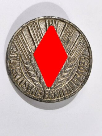 Nationalsozialistischer Deutscher Studentenbund, Abzeichen für Erntehelfer mit Jahreszahl 1939, Durchmesser 35mm