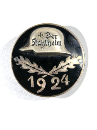 Der Stahlhelm, Bund der Frontsoldaten " Diensteintrittsabzeichen mit Jahreszahl 1924 "