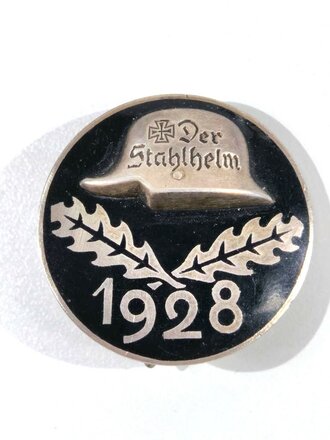 Der Stahlhelm, Bund der Frontsoldaten " Diensteintrittsabzeichen mit Jahreszahl 1928 "