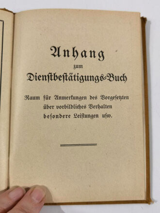 Dienstbestätigungsbuch für SA, SS und HJ, hier eines Angehörigen des NSKK Motorsturm 21 aus Neunkirchen.