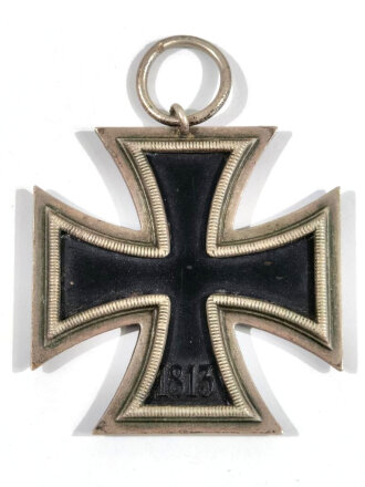 Eisernes Kreuz 2. Klasse 1939 mit Hersteller 132 im Bandring für " Franz Reischhauer, Oberstein ", Magnetischer Eisenkern, Hakenkreuz mit voller Schwärzung, seltener Hersteller