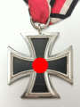 Eisernes Kreuz 2. Klasse 1939, frostige Zarge, Hakenkreuz mit voller Schwärzung