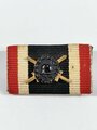 Einzelbandspange Kriegsverdienstkreuz 2.Klasse mit Schwertern, mitgeprägtes Verwundetenabzeichen schwarz , Breite 30mm