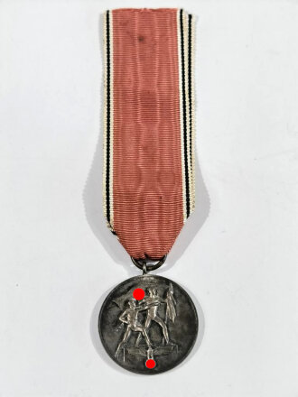 Anschlussmedaille " 13. März 1938 " mit langem Bandabschnitt