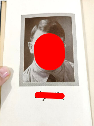 Adolf Hitler " Mein Kampf" blaue Ganzleinenausgabe  von 1942 in gutem Zustand