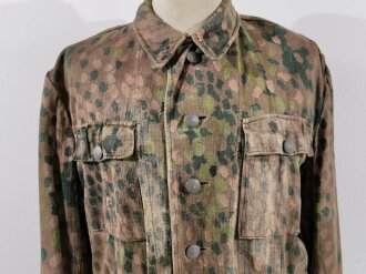 Waffen SS Feldbluse Erbsentarn. Getragenes...