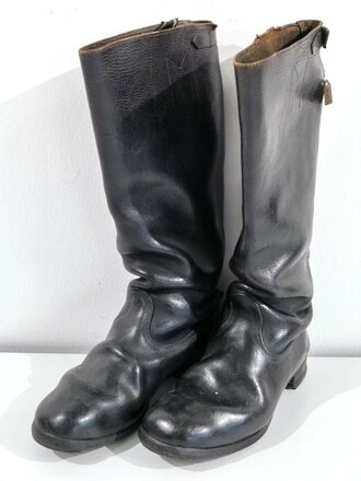 Paar Stiefel für Unteroffiziere der Wehrmacht. Getragenes Paar, Sohlenlänge 29cm