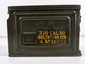 U.S. Cal. 30 Ammunition box, original paint, uncleaned, good condition
