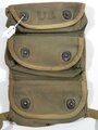 U.S. WWII Carrier, Grenade 3 pocket, unused, OD with khaki rim