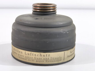 "S-Filtereinsatz für den zivilen Luftschutz" Hersteller Auer, datiert 1939