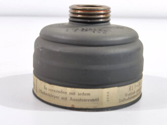 "S-Filtereinsatz für den zivilen Luftschutz" Hersteller Auer, datiert 1939