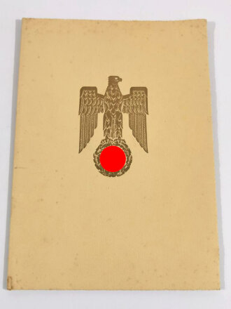 Generalfeldmarschall Walther von Brauchitsch - Eigenhändige Unterschrift auf einer Beförderungsurkunde für einen Major, diese datiert 1940. Guter Zustand, in der eierschalenfarbigen Hülle