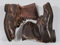 Luftwaffe, Paar Stiefel für Fallschirmjäger. Rotbraune Ausführung, wenig getragen, Sohlenlänge 32cm