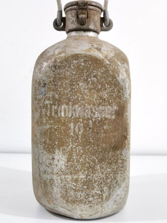 10 Liter Trinkwasser Kanne der Wehrmacht. Originallack,...