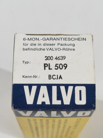 Deutschland nach 1945, VALVO PL 509 Röhre, Funktion nicht geprüft