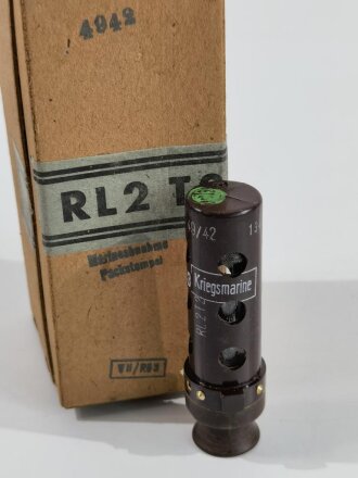 Kriegsmarine Röhre RL 2 T2, Originalverpackt,...