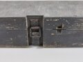 Luftwaffe, Transportkasten " Ziellinienprüfer 5 für Kaliber 30mm ( Maschinenkanone ) FL 62080. Originallack