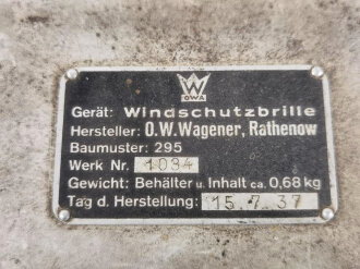 Luftwaffe Transportkasten für Windschutzbrille...