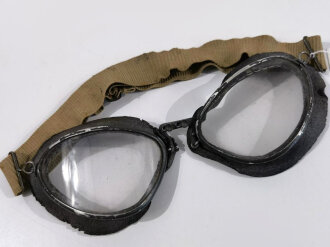 Luftwaffe Windschutzbrille für fliegendes Personal, die Gummiwülste trocken