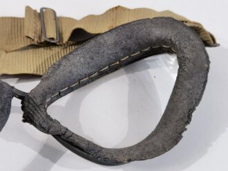 Luftwaffe Windschutzbrille für fliegendes Personal, die Gummiwülste trocken