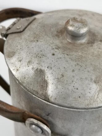 Luftwaffe Wasserkanne aus Aluminium datiert 1939, ungereinigtes Stück