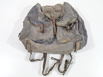 Rucksack Luftwaffe, stark getragenes, ungereinigtes Stück, datiert 1936