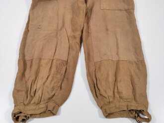 Luftwaffe, lange Tropenhose, Beintaschenhose. Großflächig restauriertes Stück