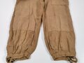 Luftwaffe, lange Tropenhose, Beintaschenhose. Großflächig restauriertes Stück