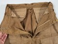 Luftwaffe, lange Tropenhose, Beintaschenhose. Großflächig restauriertes Stück